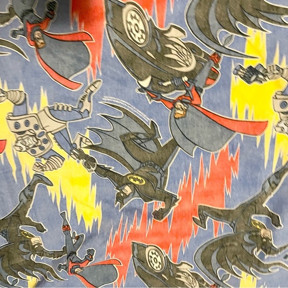 1996 DC Comics Batman and Robin Mr Freeze Twin Flat Sheet Bibb Company - Picture 10 of 16